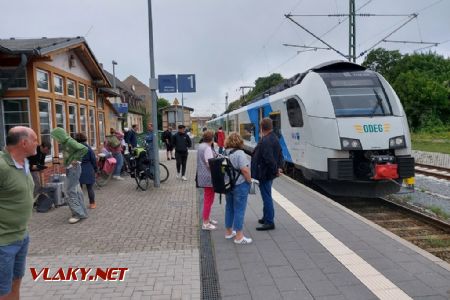 Sassnitz, jednotka Desiro Mainline dopravce ODEG, 18.8.2023 © Tomáš Kraus