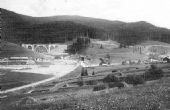 Červenoskalský portál v čase výstavby cca rok 1933 © archív ŽSR - MDC