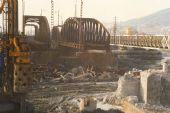Demolícia starých mostov, 9.3.1997, © Peter Bado