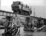 Mostné provizórium po 2. svetovej vojne; 1945 © archív Pio