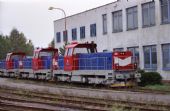 20.10.2001 - Nymburk ŽOS 714.228, již nekopletní lokomotivy po převozu z vlečky ČKD, © Václav Vyskočil