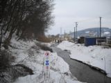 13. 2. 2010 - Provizórne riešenie premostenia potoka Bošáčka pri Bohuslavickom portáli © Matej Palkovič