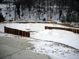 13. 2. 2010 - Výstavba nového telesa trate zafúkaná snehom © Matej Palkovič