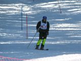 27.02.2010 - Špičák: předjezdec ženského územního kvalifikačního závodu na Slalomové sjezdovce © PhDr. Zbyněk Zlinský