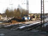 27.02.2010 - Kařízek: pracovní vlak s lokomotivou 703.716-1 (foto z R 761) © PhDr. Zbyněk Zlinský