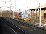 27.02.2010 - Hořovice: pracovní vlak s lokomotivou 700.777-6 (foto z R 761) © PhDr. Zbyněk Zlinský