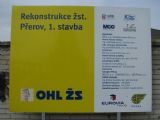 07.04.2012 - Přerov: tabule o stavbě u přímého vstupu z od autobusového nádraží na 1. nástupiště © PhDr. Zbyněk Zlinský
