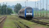 Príchod do Topolčian na vlaku ťahanom 2016.909 LTE, 14.05.2011, © Ľudovít Vanek