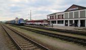 Príchod do Topolčian na vlaku ťahanom 2016.909 LTE, 14.05.2011, © Ľudovít Vanek