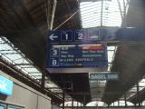 30.07.2012 - Basel: EC vlak do stanice Milano Centrale je už vyhodený na odchodovej tabuli © Martin Kóňa
