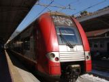 02.08.2012 - Ventimiglia: Poschodová regionálna elektrická jednotka SNCF do stanice Grasse je pripravená na odchod © Martin Kóňa