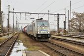 28.2.2013 - Praha-Holešovice: E 168.182 Metrans s nákladním vlakem ©Jiří Řechka