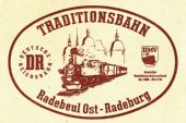 Původní znak Traditionsbahn Radebeul Ost – Radeburg; sbírka Pavel Stejskal