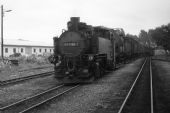 Nákladní vlak s lokomotivou 99.1788 vjíždí do Radeburgu dne 26.7.1981 © Pavel Stejskal