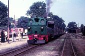 Lokomotiva IV K 132 na soupravě Traditionsbahn, Radeburg 15.8.1981 © Pavel Stejskal