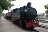 Lokomotiva 99.791 jako součást současné expozice Traditionsbahn v Radebeulu Ost © Pavel Stejskal