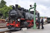 Dippoldiswalde, lokomotiva 99.1771 u vodního jeřábu (21.6.2014) © Pavel Stejskal