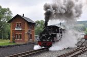 Odjezd vlaku ze Steinbachu (22.6.2014) © Pavel Stejskal