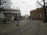 Görlitz: manipulační koleje na náměstí Postplatz jsou pozůstatkem předválečné tramvajové tratě do dnešního Zgorzelce	5.12.2013	 © Jan Přikryl
