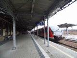 Bautzen/Budyšin: Desiro řady 642 DB přijelo z Wroclawi na 1. kolej a bude pokračovat do Drážďan	5.12.2013	 © Jan Přikryl
