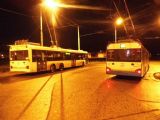 Ostrava: setkání trolejbusů Solaris délky 12 a 15 metrů na konečné Sokola Tůmy se odehrává už ve 4:30 ráno	6.12.2013	 © Jan Přikryl
