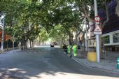 15.06.2014 - Barcelona: Avinguda del Tibidabo, konečná „Tramvia Blau“ Plaça Kennedy v péči metařů © PhDr. Zbyněk Zlinský