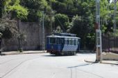 15.06.2014 - Barcelona: vůz „Tramvia Blau“ č. 7 sjíždí po Avinguda del Tibidabo © PhDr. Zbyněk Zlinský