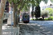 15.06.2014 - Barcelona: Avinguda del Tibidabo, konečná „Tramvia Blau“ Plaça Kennedy s vozem č. 7 © PhDr. Zbyněk Zlinský