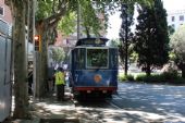 15.06.2014 - Barcelona: Avinguda del Tibidabo, vůz č. 7 na konečné „Tramvia Blau“ Plaça Kennedy © PhDr. Zbyněk Zlinský