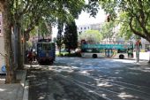15.06.2014 - Barcelona: Avinguda del Tibidabo, vůz č. 7 na konečné „Tramvia Blau“ Plaça Kennedy a Barcelona Bus Turístic © PhDr. Zbyněk Zlinský