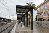 17.06.2014 - Malgrat de Mar: cestující čekají na vlak do Barcelony, já se vydám směrem opačným © PhDr. Zbyněk Zlinský