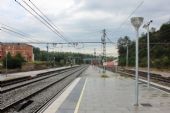 17.06.2014 - Maçanet-Massanes: konec 2. nástupiště ve směru Sils (Girona) © PhDr. Zbyněk Zlinský
