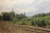 17.06.2014 - Tordera: zdevastované původní rozsáhlejší kolejiště (foto z vlaku) © PhDr. Zbyněk Zlinský