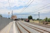 17.06.2014 - Blanes: stanice z konce 1. nástupiště se strojem lokomotiva 311-136-6 © PhDr. Zbyněk Zlinský