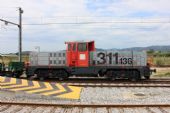 17.06.2014 - Blanes: lokomotiva 311-136-6 v čele pracovního vlaku © PhDr. Zbyněk Zlinský