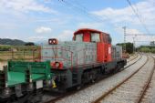 17.06.2014 - Blanes: lokomotiva 311-136-6 v čele pracovního vlaku © PhDr. Zbyněk Zlinský