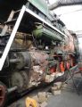 01.02.2014 - Lužná u Rakovníka: pohled na částečně rozebraný parní stroj lokomotivy 464.202 © Martin Švancar