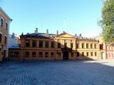 Turku, původní hlavní náměstí Vanha Suurtori (povšimněte si, jak dům kopíruje terén), 24.8.2014 © Jiří Mazal