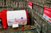 23.01.2015 - stavba Tunely Ejpovice: razící štít TBM S-799 Viktorie © Jiří Řechka