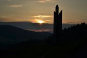 2.8.2015 - Čierny Balog: památník SNP v západu slunce © Martin Skopal