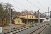 26.11.2015 - Praha-Bubeneč: bývalá stanice, nyní výhybna © Jiří Řechka
