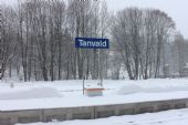 23.01.2016 - Tanvald: tabule na nástupišti 1a © PhDr. Zbyněk Zlinský