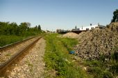 16.6.2012 – Kvetoslavov: Na mieste bývalej trate sú haldy stavebného odpadu © Dávid Šajgalík