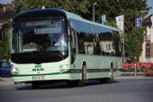 Autobus MAN Lion´s City přijíždí na pravidelné lince do terminálu v Pirně, 23.6.2014 © Lukáš Uhlíř