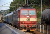 Lokomotiva řady 371 004 ČD přiváží vlak CNL 458 Canopus z Prahy do Bad Schandau, 23.6.2014 © Lukáš Uhlíř