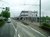 Basel: místo odbočení trati do Aesche z trati do Dornachu v blízkosti vozovny BLT Ruchfeld, 24.6.2014 © Jan Přikryl