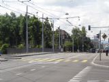 Basel: dokončená tramvajová trať na mostě přes říčku Wiese u tehdejší konečné linky 8 Kleinhüningen, 24.6.2014 © Jan Přikryl