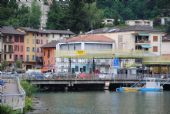 Celnice mezi Švýcarskem a Itálií v Ponte Trese na mostě přes řeku Tresa, 28.6.2014 © Lukáš Uhlíř