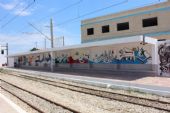 09.06.2016 - station Sousse Bab Jedid: zkrášlený přístřešek © PhDr. Zbyněk Zlinský