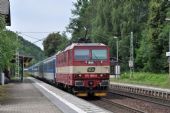 EC 379 Porta Bohemica s lokomotivou 371.004 projíždí zastávkou Krippen; 8.7.2016 © Pavel Stejskal